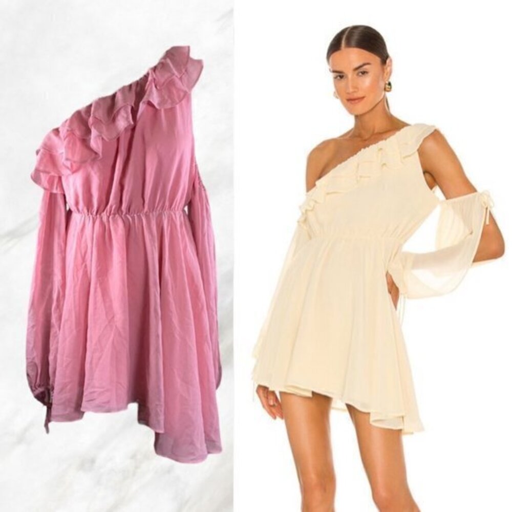 Michael Costello xREVOLVE Everett Mini Dress in Pink